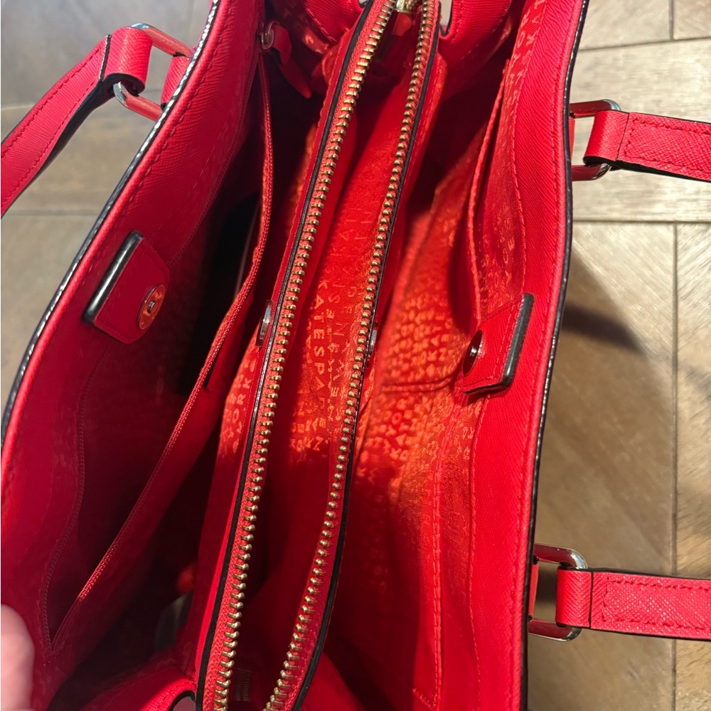 Kate Spade Vibrant Red Satchel - Picture 4 of 6